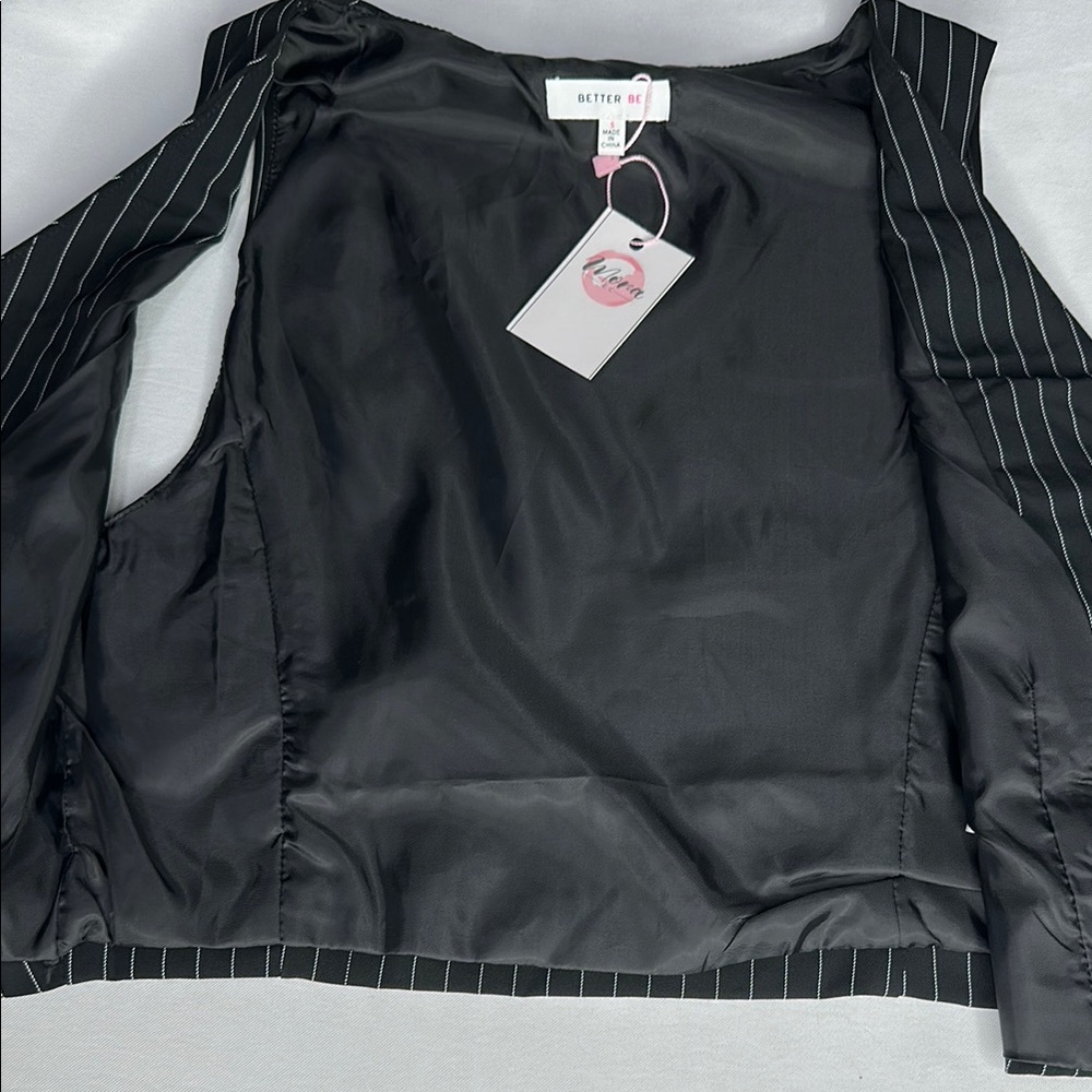 Classic Pinstripe Vest – - Picture 6 of 9